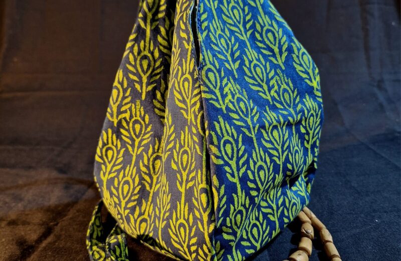 Peacock japa bag