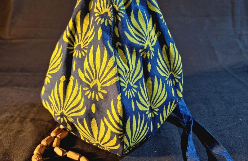 Palm leaves japa bag